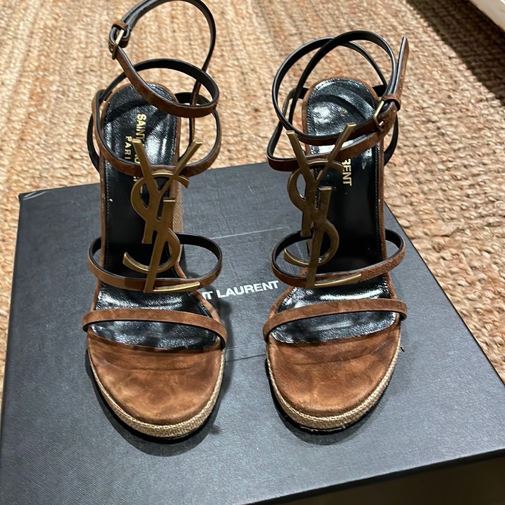 YSL Cassandra wedges